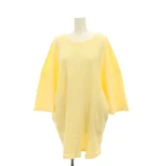 エムエムシックス メゾンマルジェラ MM6 Maison Margiela 22SS Tシャツ リブ カットソー オーバーサイズ 七分袖 S 黄色 S52GC0237 /YM ■GY19のサムネイル