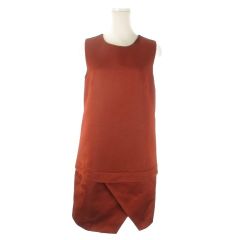 極美品】スポーツマックス 半袖シャツワンピース ベージュ 46 大きい 