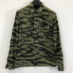 美品 ワコマリア タイガーカモ ストライプ柄 シャツ ジャケット S