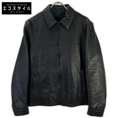 Neil Barrett　ニールバレット　ブラック シープスキン ジップジャケットのサムネイル