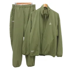 フレッシュサービス　fresh service UTILITY PACKABLE SUIT サウナグッズライン セットアップ ジャージ トラックジャケット イージーパンツ ロゴ M 緑 グリーン FSR251-60097 /JS ■GY18のサムネイル