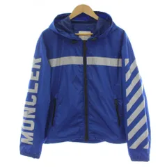 モンクレール MONCLER OFF-WHITE オフホワイト 17SS GANGUI リフレクター バックアロー ナイロンパーカー マウンテンパーカー ジャケット ジップアップ 青 ブルー ■GY18 /PPのサムネイル