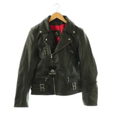 美品 モローズ molawz ライダース レッド シングル ラムレザー XL 