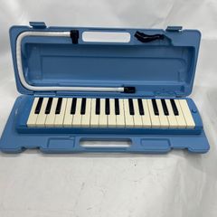 青いピアニカ 32鍵 ストラップ付き - メルカリ