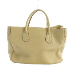 ADMJ アクセソワ Accessoires De Mademoiselle ハンドバッグ トート レザー ロゴ 黄 イエロー ■GY11 /MQのサムネイル
