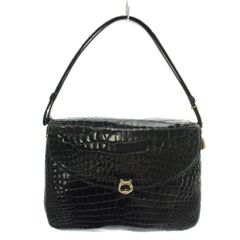 美品 レウロカティ 高級クロコダイル ショルダーバッグ イタリア製 美品 レウロカティ 高級クロコダイル ショルダーバッグ イタリア製