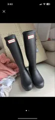 HUNTER ロング レインブーツ ブラック