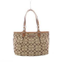 良品 COACHコーチ ワンショルダーバッグ レッド シグネチャー6618