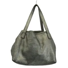 マックスマーラ MAX MARA ハンドバッグ トート レザー ロゴ 型押し シルバー色 /XZ ■GY11のサムネイル