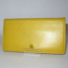 CHANEL ココボタン レザー長財布 ベージュ 箱、袋付 8585013 - メルカリ