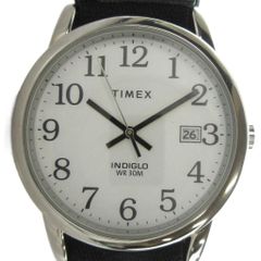 TIMEX INDIGLO メンズ 腕時計 クォーツ 廃盤 文字盤白 デイデイト 