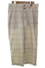 アンダーカバー UNDERCOVER ISM チェック柄 スラックス サイズ3 J4508-1 ストレート パンツ ウール グレー 【ブランド古着ベクトル】【中古】●260523のサムネイル