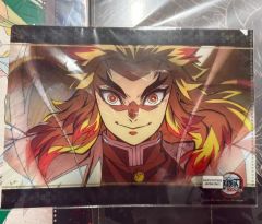 鬼滅の刃 布ポスター コミケ 寝そべりイラストグッズセット「煉獄杏