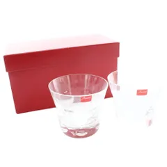 バカラ Baccarat ベルーガ BELUGA タンブラー ロックグラスセット 2個 ペア コップ 箱付きクリア /MW ■GY18のサムネイル