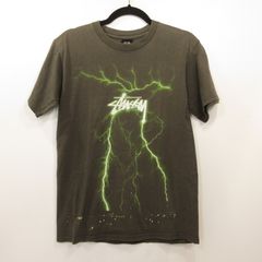 00s OLD STUSSY 雷 ストーム Tシャツ 黒 紫 M - メルカリ