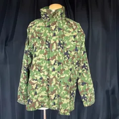 陸上自衛隊 2型迷彩 防水雨衣（防風・防水ジャケット＆パンツ）上下セットのサムネイル