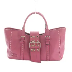 ADMJ アクセソワ Accessoires De Mademoiselle トートバッグ レザー バックル装飾 ピンク /MI ■GY03のサムネイル