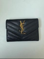 Saint Laurent 長財布 ブラック キルティング - メルカリ
