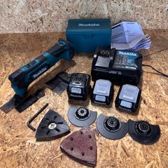 ⑧Makita TM51D 充電式マルチツール 本体 ケース 中古替刃セット付き 