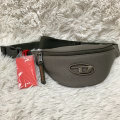 未使用品 DIESEL エンボスロゴ Dロゴ ボディバッグ ウエストポーチ