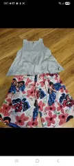 女の子 花柄 ハーフパンツ セット 6-7歳