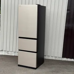 ω地域限定送料無料！設置対応◎美品2023年製 HITACHI 375L 3ドア冷凍冷蔵庫 R-V38TV(N) 自動製氷 ガラス棚のサムネイル