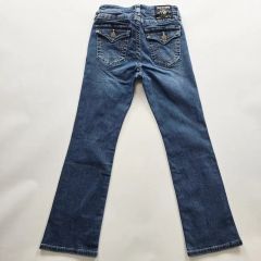 Rock Revivalレザー デニム フレアパンツ 本日のみ特別価格❗️ - メルカリ