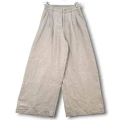 Steven Alan スティーブンアラン TWILL BAGGY PANTS ツイルバギーパンツ リネン 麻 UNITED ARROWS ユナイテッドアローズ ベージュ サイズM レディース 春 夏 ゴーゴー古着マルイ北千住店 18 No.2380のサムネイル