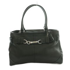 極美品】COACH コーチ ハンプトンズ レザー トートバッグ ブラック