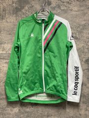 KD326 르콕스포르티프 le coq sportif 긴소매 사이클 재킷 녹색 L 뒤 기모