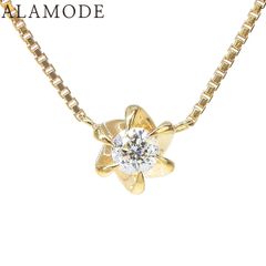 限定価格 festaria K18 ダイヤモンド ネックレス 花結び 限定モデル 
