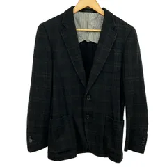 TOMORROWLAND(トゥモローランド) ジャケット サイズ46 XL メンズ美品  - ダークネイビー×ダークグリーン×黒 長袖/チェック柄/秋/冬のサムネイル