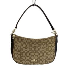 希少】【美品】COACH コーチミニバッグ 茶×赤 コンパクト 浴衣バック