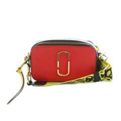 MARC JACOBSレッド ショルダーバッグ 合成皮革 - メルカリ