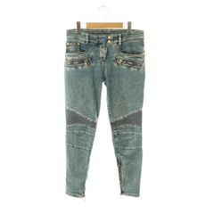 BALMAIN バイカーデニムパンツ 34サイズ - メルカリ