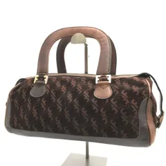 Salvatore Ferragamo　フェラガモ　ハンドバッグ　スエード×レザー　ブラウン系　1255のサムネイル