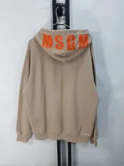 MSGM フーディー Tシャツ スタンプ オーバーサイズ フーディー ベージュ sのサムネイル