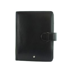 美品）MONTBLANC モンブラン ミニ6穴 システム手帳 手帳カバー 黒