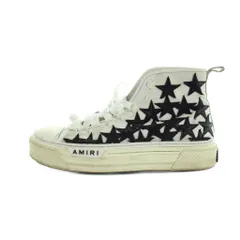 アミリ AMIRI PF22MFS011 Stars Court Hi スターズコートハイ 厚底スニーカー シューズ 靴 ロゴ ☆AA★ レザー キャンバス 43 白 ホワイト ■GY18 /MQのサムネイル