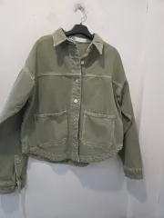 ZARA ザラ カーキ色 デニム クロップド ジャケット