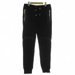 バルマン BALMAIN ジョガーパンツ スウェットパンツ M 黒 長ズボン ジップ ウエストゴム RH15271J928 /GG ■GY18のサムネイル