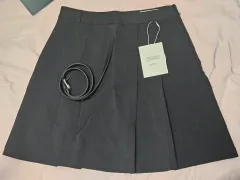 新品 TILL I DIE プリーツスカート Belt set pleats skirt