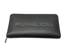 【管理番号-SK】MICHAEL KORS マイケルコース ラウンドファスナー ラウンドジップ 長財布 黒 ブラック メンズ