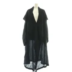 ワイズ Y's ヨウジヤマモト 24SS セルロース バックタイコート 長袖 薄手 シアー ロング 1 ネイビー /HK ■GY35のサムネイル