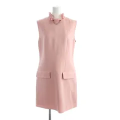ルイヴィトン LOUIS VUITTON FFDR12QRL ノースリーブワンピース 絹 シルク フリル 42 XL ピンク ■GY18 /MQのサムネイル