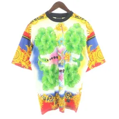 ヴェルサーチジーンズ VERSACE JEANS COUTURE Tシャツ 半袖 フローラル バロック M マルチカラー /MW ■GY18のサムネイル