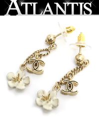 CHANEL カメリア フープピアス♡ココマーク - メルカリ