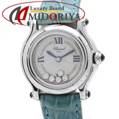 Chopard ショパール ハッピースポーツ 5Pダイヤモンド 27/8245-23 【磨き済/電池交換済】【中古】腕時計 レディース ステンレススチールx牛革 /40402のサムネイル