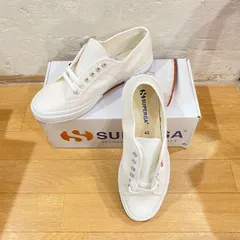 【DEAD STOCK！】 SUPERGA/スペルガ 2750 COTU CLASSIC コトゥクラシック ローカット キャンバス スニーカー ホワイト 白 デッドストック品のサムネイル