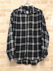 【中古】 AiE エーアイイー 長袖襟シャツ チェックシャツ グレー M 111453405のサムネイル